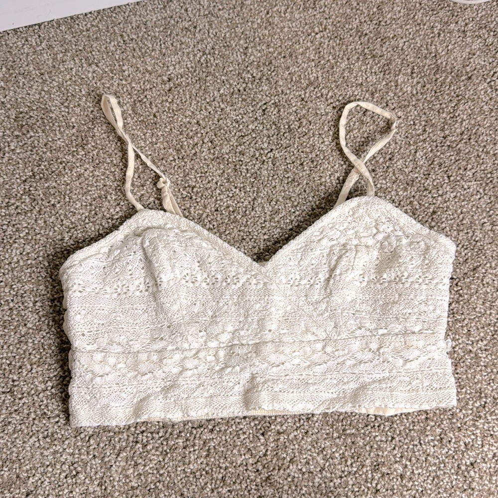 Off White / Cream Lace Bralette